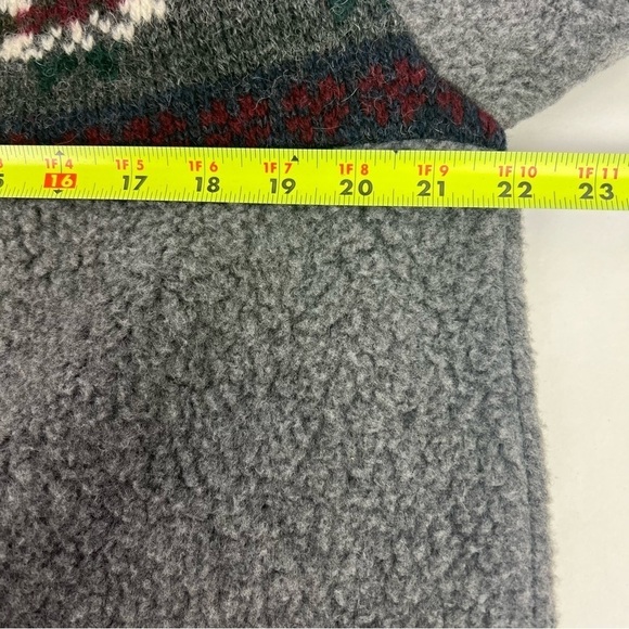 L.L. Bean Men’s Vintage 1/4 Zip Sweater/Jacket Fair Isle Sz Medium Made in USA - Picture 10 of 12